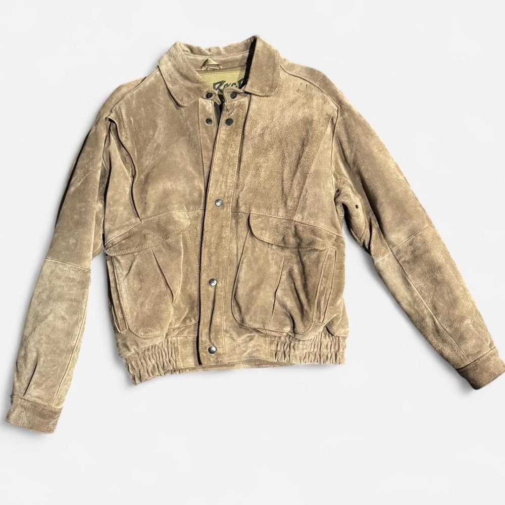 Vintage Suede 1980s Bomber Jacket by Rage for the Man Elliot Kastle - Picture 4 of 14
